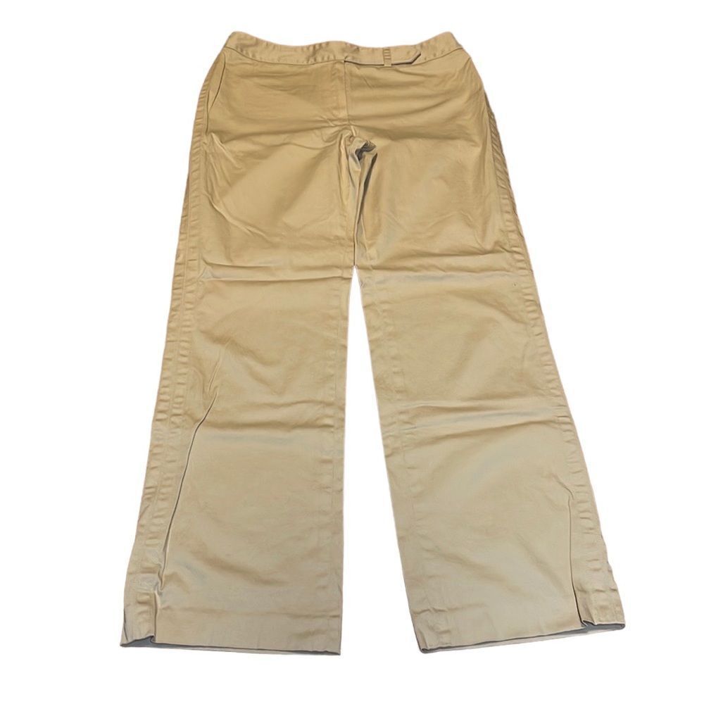 Anne Klein Wide Leg Pants, Beige, Camel, stretchy, 8